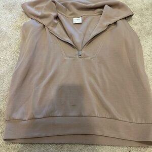 VARLEY Dexter Half Zip Sweater in light taupe XL